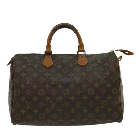 Louis Vuitton Vintage, Pre-owned Speedy 35 Monogram Handbag Bruin, Dames, Maat:ONE Size
