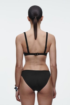COS Women's High-Apex Bikini Top in Black