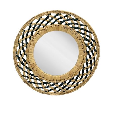 Romvus spejl natursort 60x60x3,5 cm