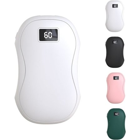 [NT] Håndvarmere Oppladbare, Elektriske Håndvarmere, 2 i 1 Gjenbrukbare Elektriske Bærbare Lommevarmere USB 6000mAh Power Bank Hvit