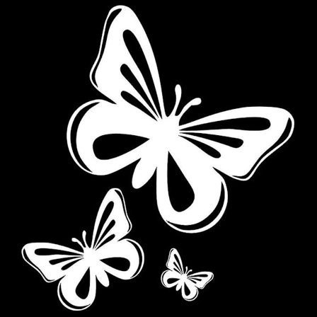 Vandtæt sommerfugl bil styling klistermærker vindue kofanger køretøj decal dekor