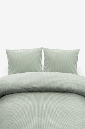 Borganäs of Sweden - Påslakanset Thelma Dubbel - Grön - Påslakanset - 220X210 - Från Homeroom