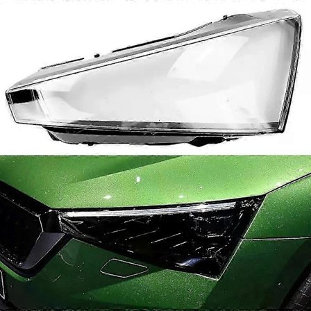 Kompatibelt Bil Främre Strålkastarglas Transparent Lampskärm Strålkastarskydd Kompatibelt med Skoda Scala -WELLNGS