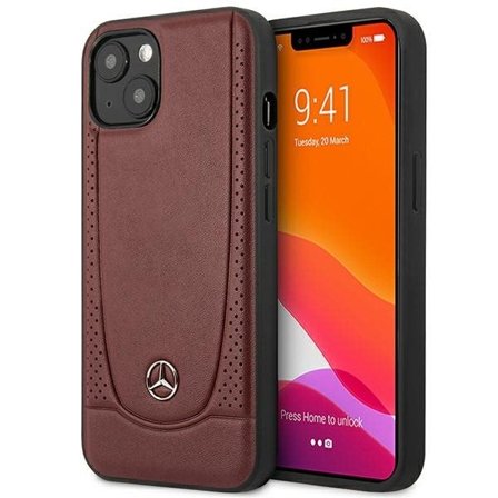Mercedes MEHCP15SARMRE iPhone 15 6,1" rød/rød hardcase Læder Urban Bengale