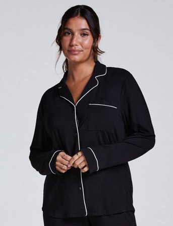 Hunkemöller Jacket Ls Jersey Essential - Black - M