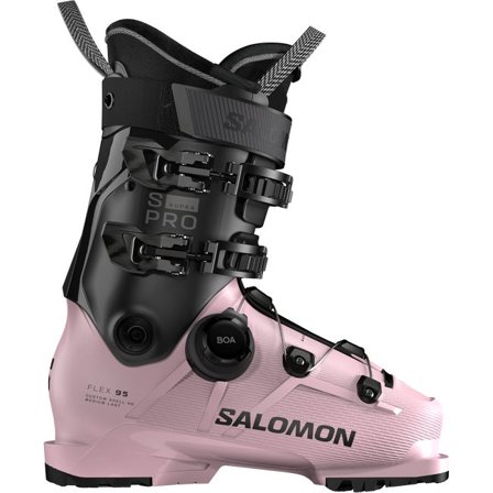 Salomon - Chaussures de ski de piste femme S/pro Supra Boa 95 - Rose Shadow / Black / Black - 24/24.5