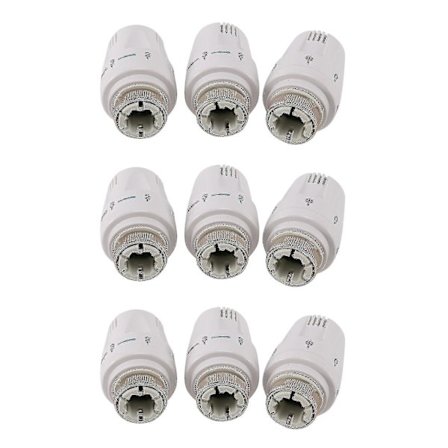 9 st Termostat Radiatorventil Trv Termostatiskt Huvud Radiator M30 X 1.5 Radiatorventil Ersättning