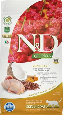 Farmina Natural & Delicious Quinoa Skin & Coat Quaglia Grain Free