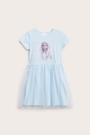 Kappahl | Kjole med Frost-tyllskjørt | Lyseblå