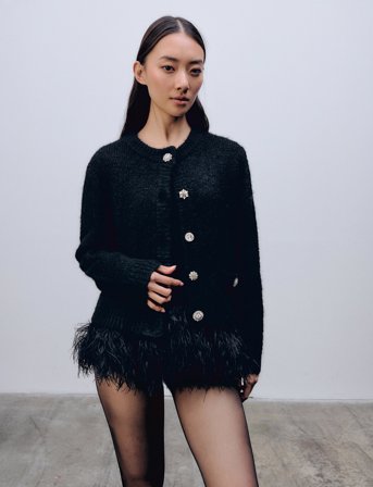 Ida Sjöstedt Kristin Cardigan - Black - 42