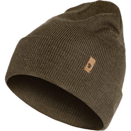 Fjällräven Women's Classic Knit Hat in Dark Olive, Wool