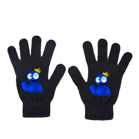 Rainbow Friends Varm Strikket Alle Finger Hansker Søte votter B