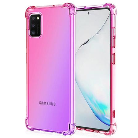 Samsung Galaxy A41 - Silikonskal Floveme Rosa/lila