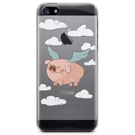 Bjornberry iPhone 5/5S/SE TPU Skal - Flygande Gris