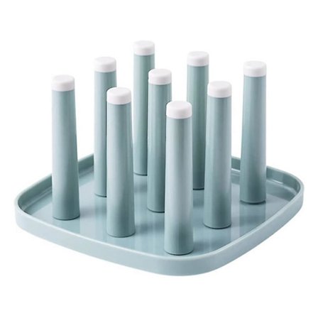 Oppvaskstativ Flasketørker Koppetørker, 9 Kopper Tørkerstativ, Te Drikk Kopper Mugg Organisasjon