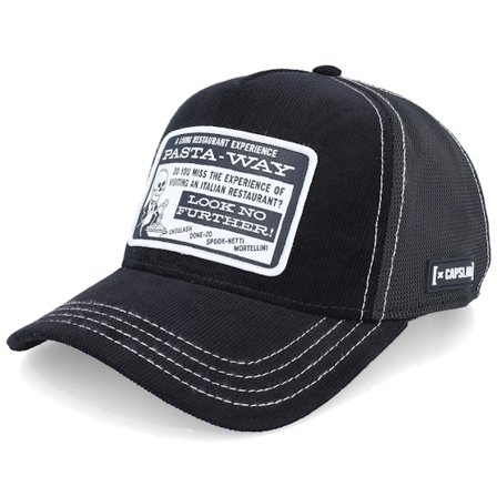 Capslab - Sort trucker Kasket - Beetle Juice Look No Further Black Trucker @ Hatstore