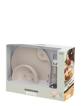 Mepal Børnesæt Mio Sunshine & Rainbow 6 Dele - Beige - 33.2X10.5X21.8CM