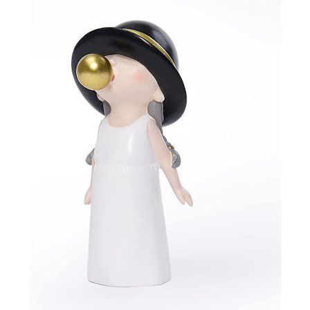 Moderni Figuurit Koti Sisustukseen, Musta Patsas Veistos Tyttö Koristeellinen