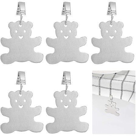 Borddugsvægte med Klips 6 stk Rustfrit Stål Borddugshængere, Til Hus, Restaurant