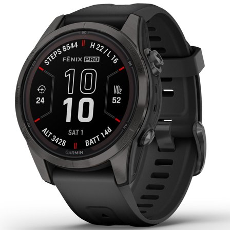Garmin fenix 7S Pro Sapphire Solar DLC Carbon Gray