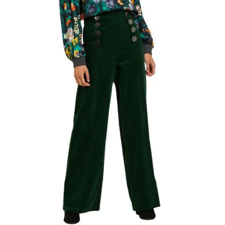 NAF Naf, Wide Trousers Groen, Dames, Maat:S