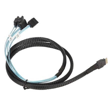 SAS-kabel SFF86544 SATA 7-pinners arraydisk raskere overføring mini PVC-datatilbehør 0,5 meter / 1,6 fot