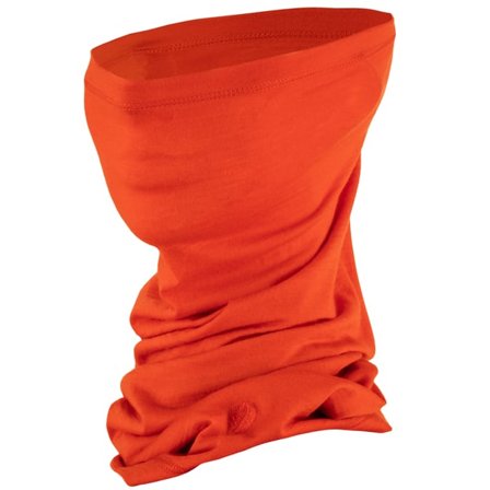 Fjällräven Men's Abisko Lite Neck Gaiter in Flame Orange, Wool/Polyester