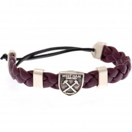 West Ham United FC Unisex Vuxen Slider Armband One Size Svart