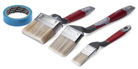 Anza Elite 700232 Fasadepenselsett med tape, Malerredskap & tilbehør