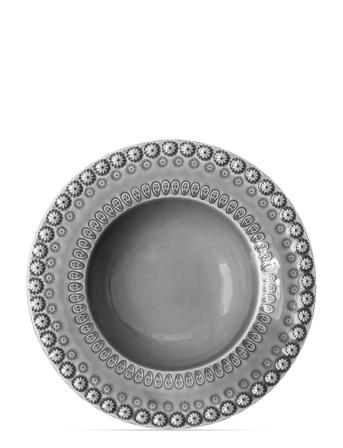Daisy Soupbowl 2-Pack Home Tableware Plates Deep Plates Harmaa PotteryJo