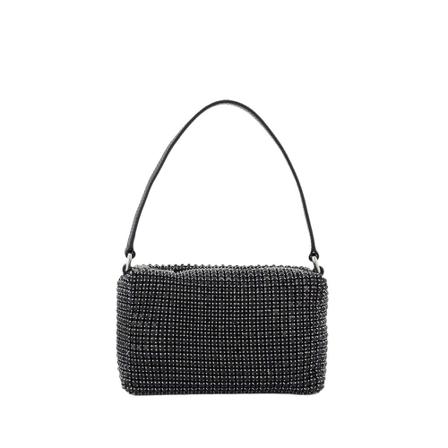 Alexander Wang, Heiress Medium Pouch Zwart, Dames, Maat:ONE Size,polyester