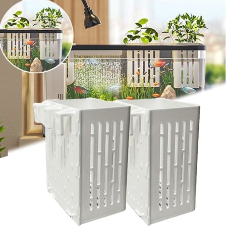 Hydroponisk planteringskorg för fiskakvarium, vattengräs planteringskorg, blomkruka fiskakvarium dekoration fiskakvarium planter ihålig 