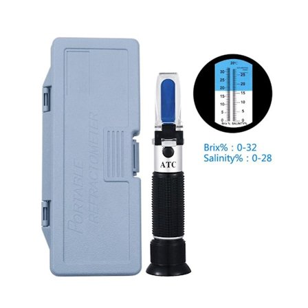 Brix-refraktometri ATC-ominaisuudella, kaksoisasteikko - Ominaispaino & Brix-hygrometrin viininvalmistukseen ja oluen valmistukseen