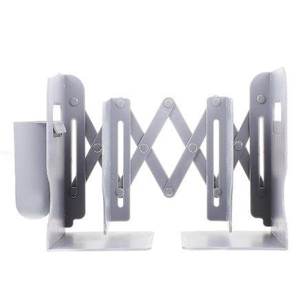 1 sett Enkle Dekorative Bokstøtter Skalerbar Bokhylle Skrivebord Bok Oppbevaringsstativ