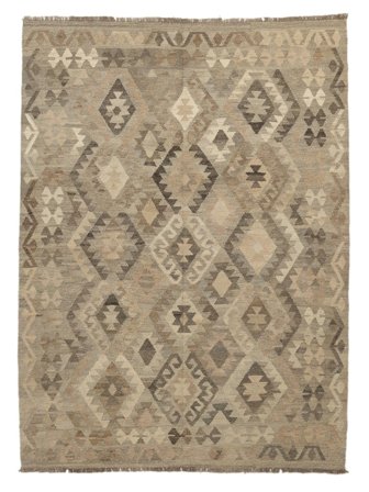 175X241 Tapete Oriental Kilim Afegão Old Style Castanho/Laranja (Lã, Afeganistão)