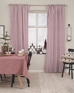 Kanallengde stripete Alma 2-pk Rød