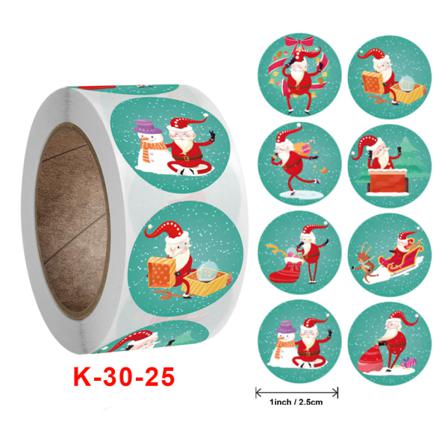 Julklapp Dekorativ Stängning Klistermärke K30-25