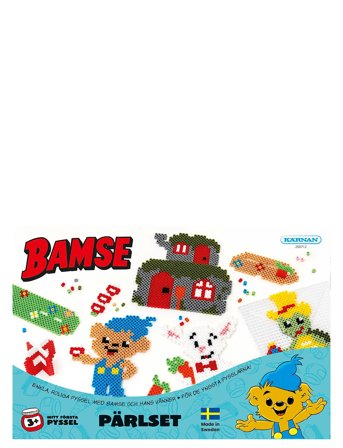 Kärnan Kul Att Skapa Bamse Pärlplattor - Red - ONE SIZE