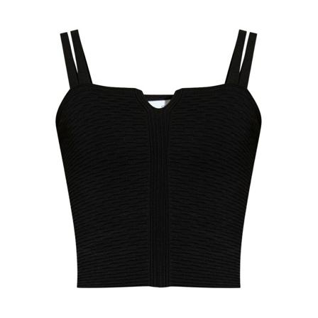 IRO Nicea crop top Sort, Dame, Størrelse: XS