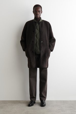 COS Pikowany Bezrękawnik O Kroju Oversize in Zielony