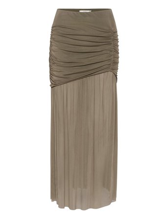 Messigz Long Skirt Khaki Gestuz