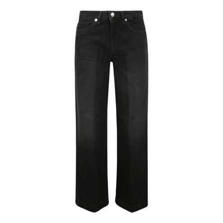 Nine In The Morning, Nadia Palazzo Straight Jeans Zwart, Dames, Maat:W24