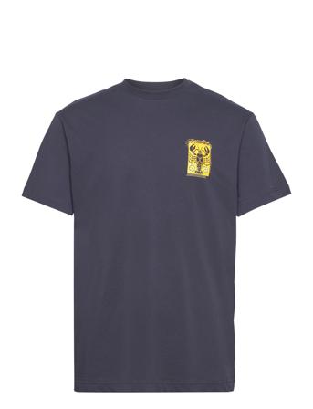 Beat Lobster Lemon T-shirts Short-sleeved Marineblå Libertine-Libertine*Betinget Tilbud