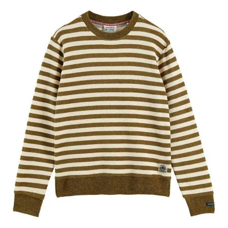 Scotch & Soda Round-neck Strik Grøn, Herre Strik