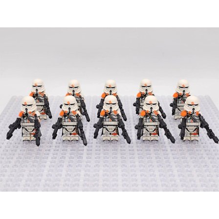 Star Wars Fas 2 212th AIrborne Clone Troopers Paratroopers Anpassade Minifigurer