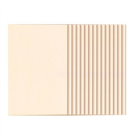 15 kpl sarjan bassopuusta valmistettuja askartelulevyjä, pienoismallirakennusveistoksia, opetusaskarteluja, tee-se-itse-tarvikkeita, tee-se-itse-