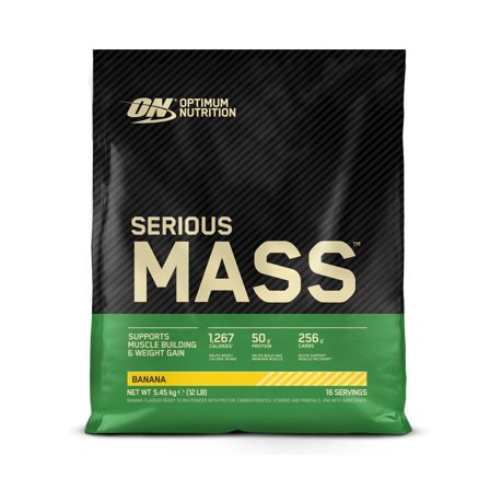 Optimum Nutrition Serious Mass, 5,45 kg, Banana - Gainer