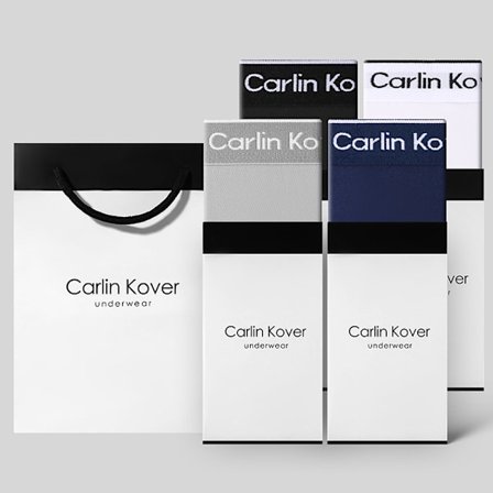 Miesten 4 kpl alusvaatteita (lahjapakkaus), hengittävät bokserit, tyylikäs ohut malli, miesten shortsit/alusvaatteet, koko M