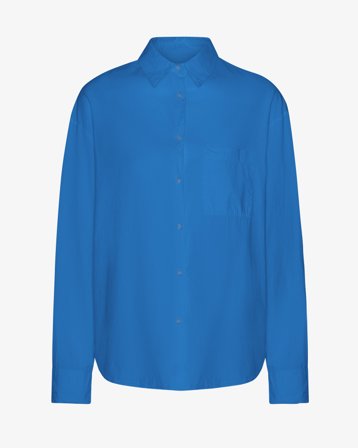 Organic Oversized Shirt - Pacific Blue XL