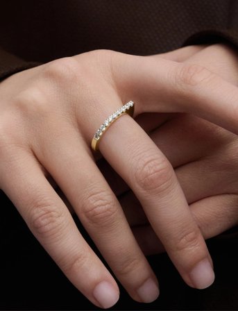 PD Paola Pdpaola Gloss Ring - Gold - 52